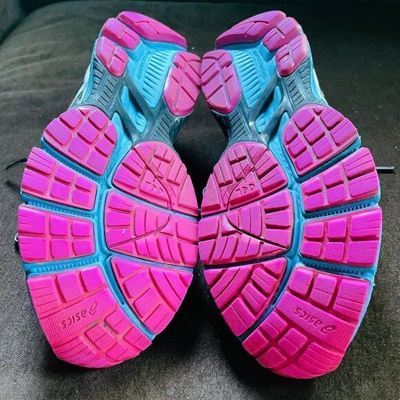 Excellent ASICS GT-2000 Black Blue Ruby Pink Womens 9, 40.5 - Picture 7 of 16